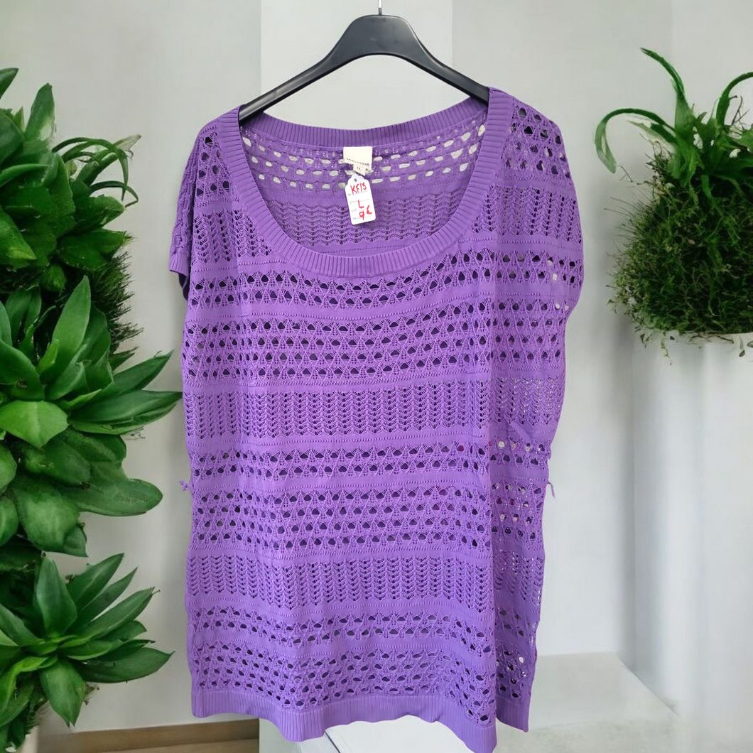 Blouse mauve taille L