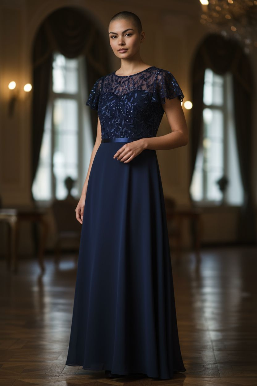 Robe de ceremonie bleue taille m