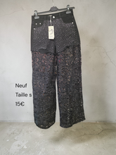 Charger l'image dans la galerie, Jeans dentelle noir taille s
