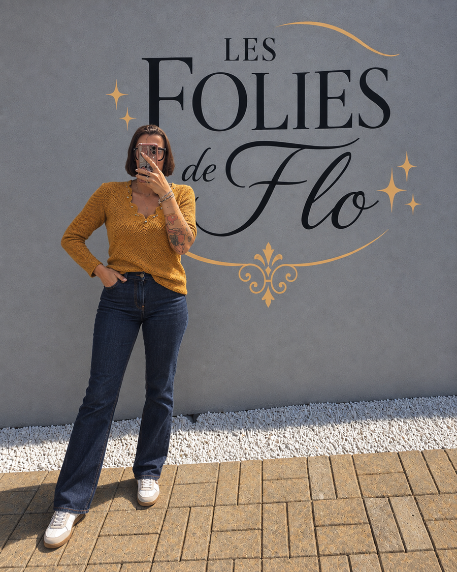 Pull moutarde taille m