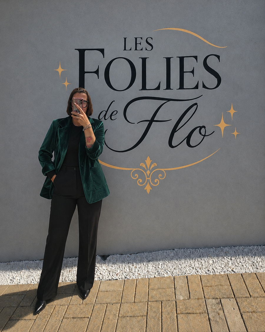 Veste velours verte taille s