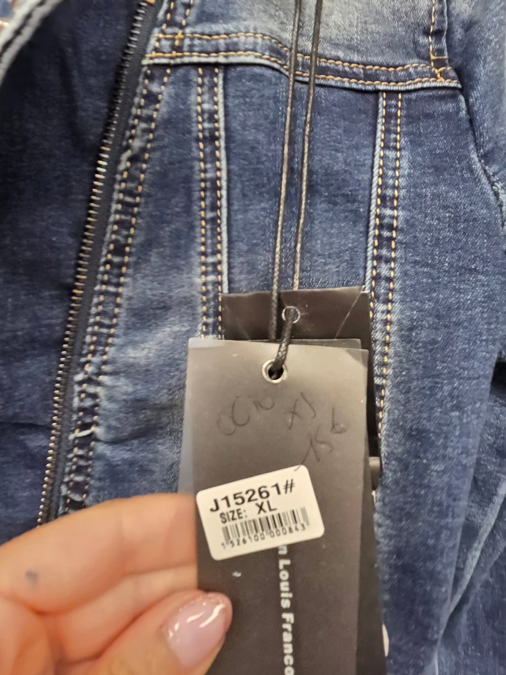 Veste en jeans taille xl neuve