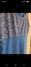 Charger l'image dans la galerie, Blouse longue bleue fleurie taille m
