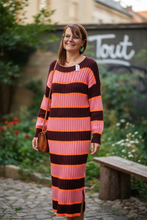 Charger l&#39;image dans la galerie, Robe lignée taille unique
