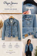 Charger l'image dans la galerie, Veste en jeans taille s
