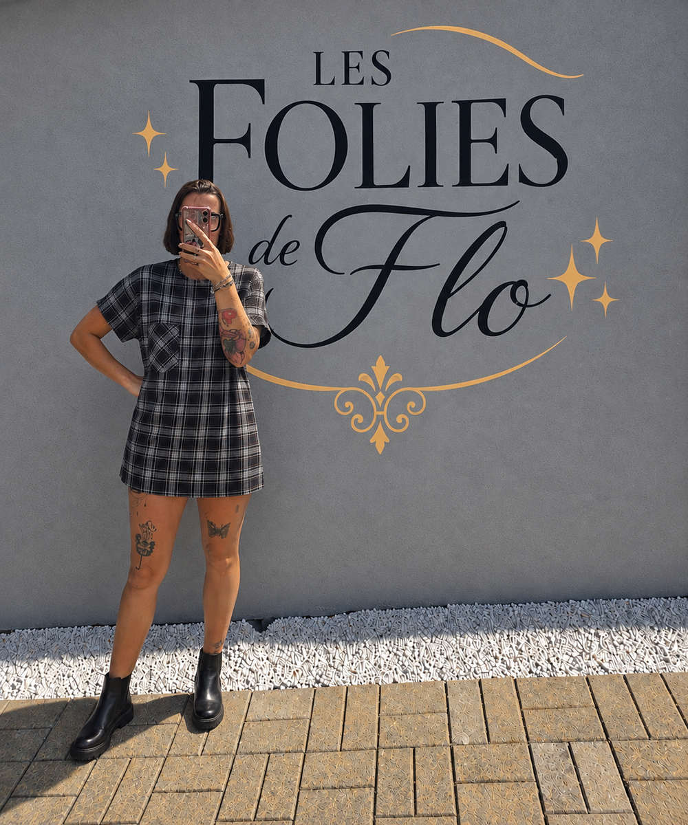 Robe a carreaux taille m