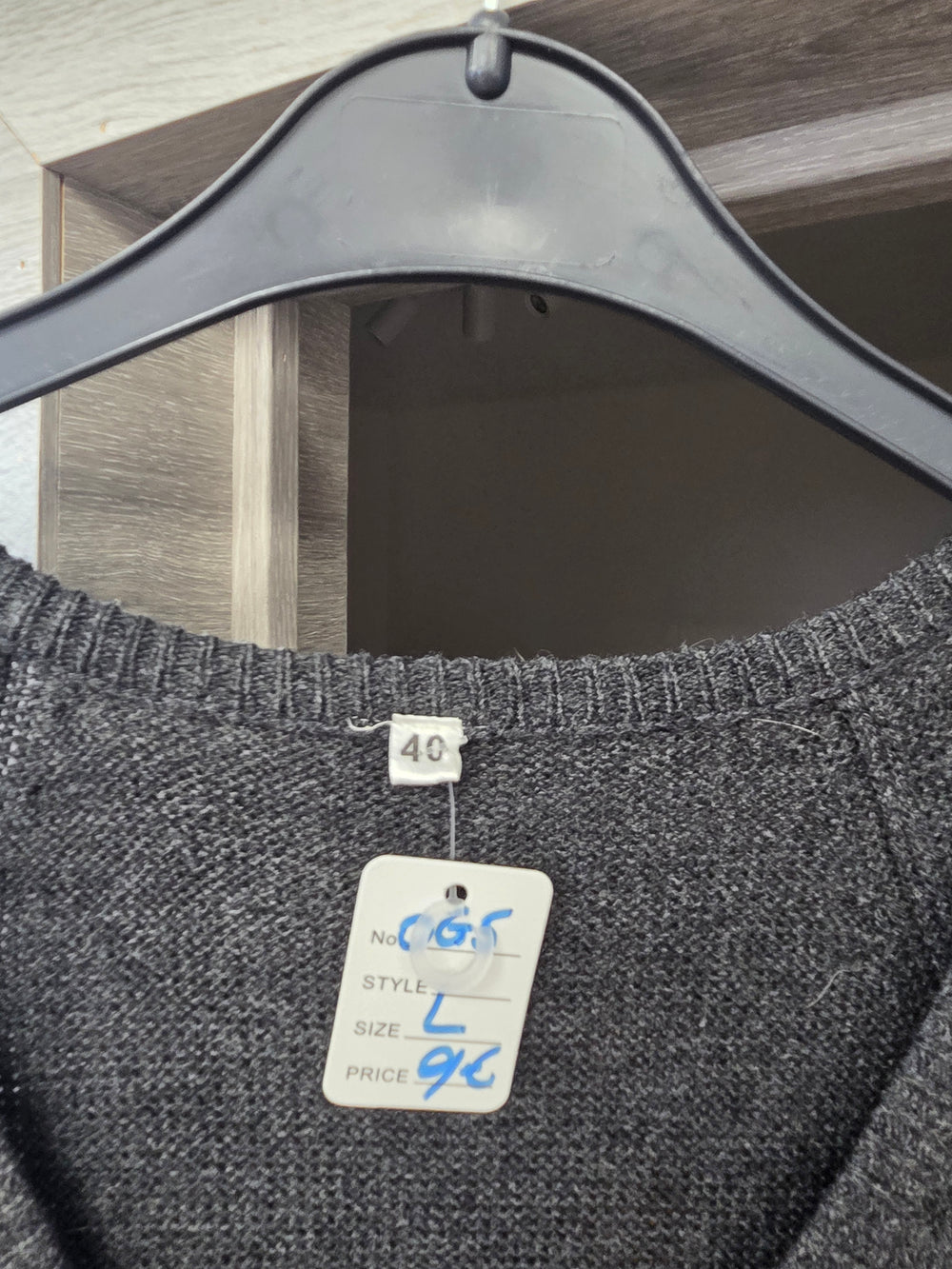 Robe pull grise taille L