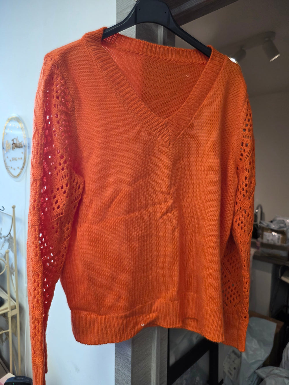 Pull orange taille s