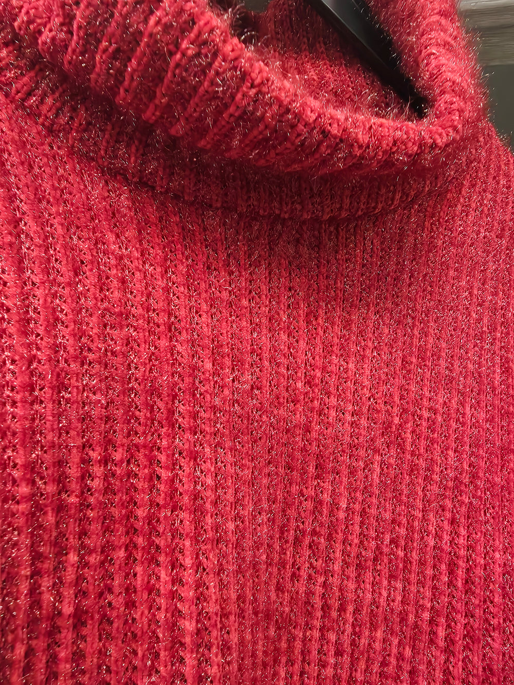 Pull rouge taille unique