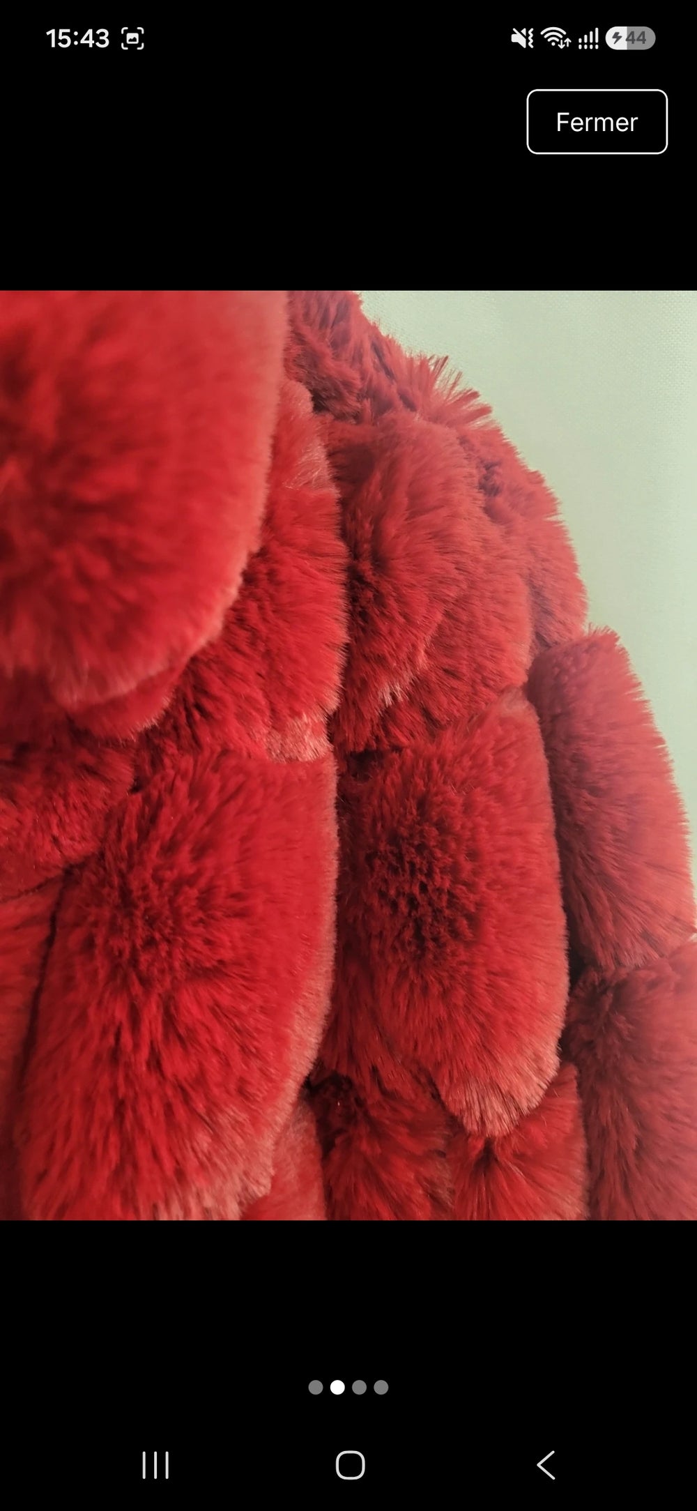 Veste pilou rouge taille s