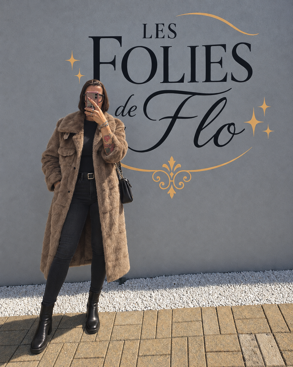 Longue veste brune pilou taille m