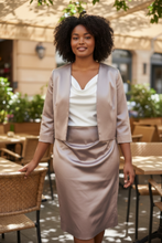 Charger l'image dans la galerie, Robe et blazer bronze taille 46
