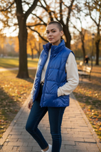Charger l&#39;image dans la galerie, Veste sans manches bleue taille 46

