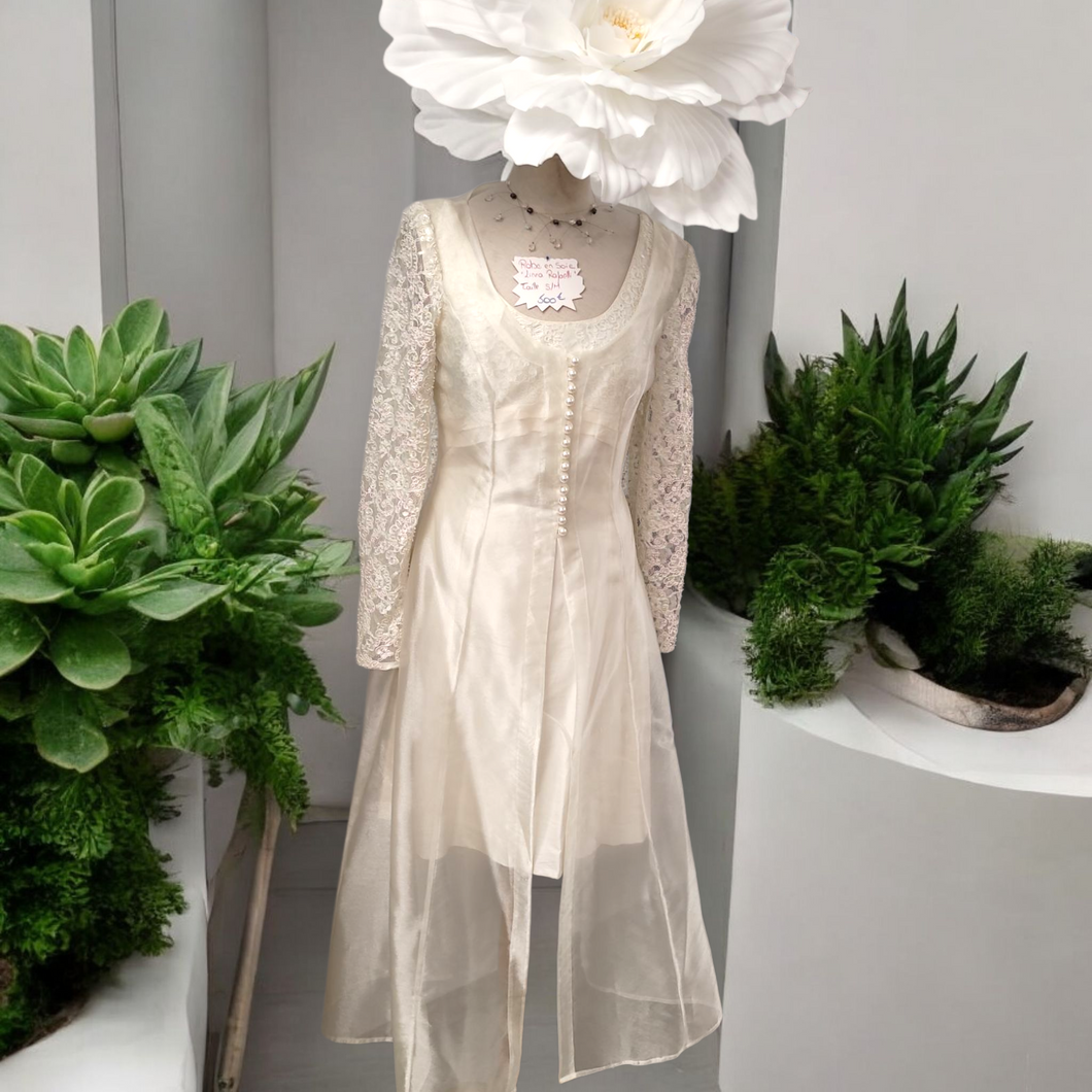 Robe de ceremonie linea raffaelli taille s écru