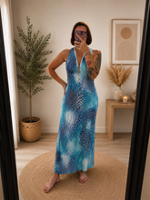 Charger l'image dans la galerie, Robe longue bleue taille s
