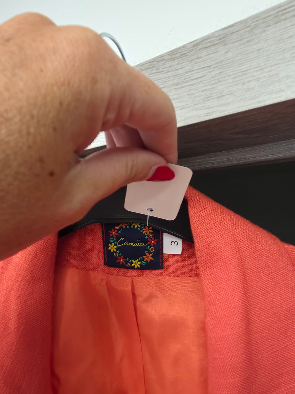Veste orange camaïeu taille L
