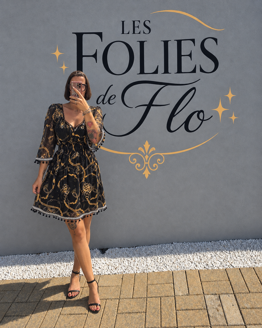 Robe noire taille L