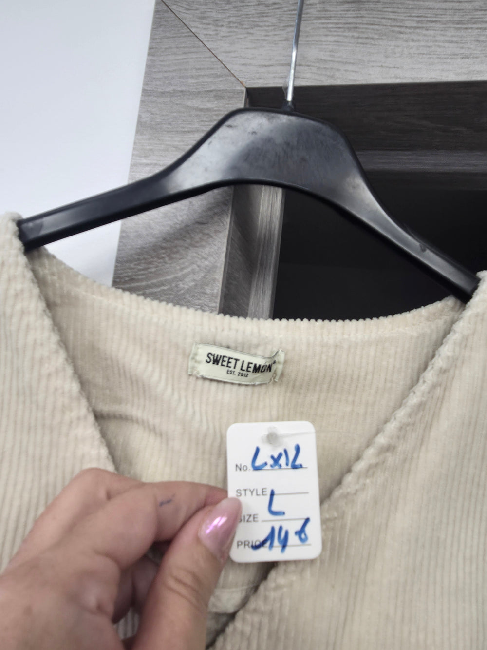 Veste velours taille L