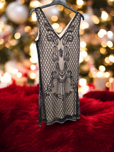 Charger l'image dans la galerie, Robe de fete beige et noire taille m
