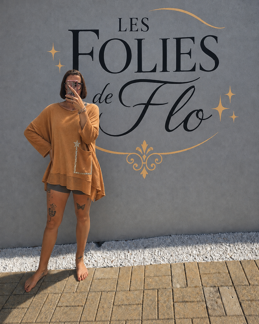 Pull orange taille xl