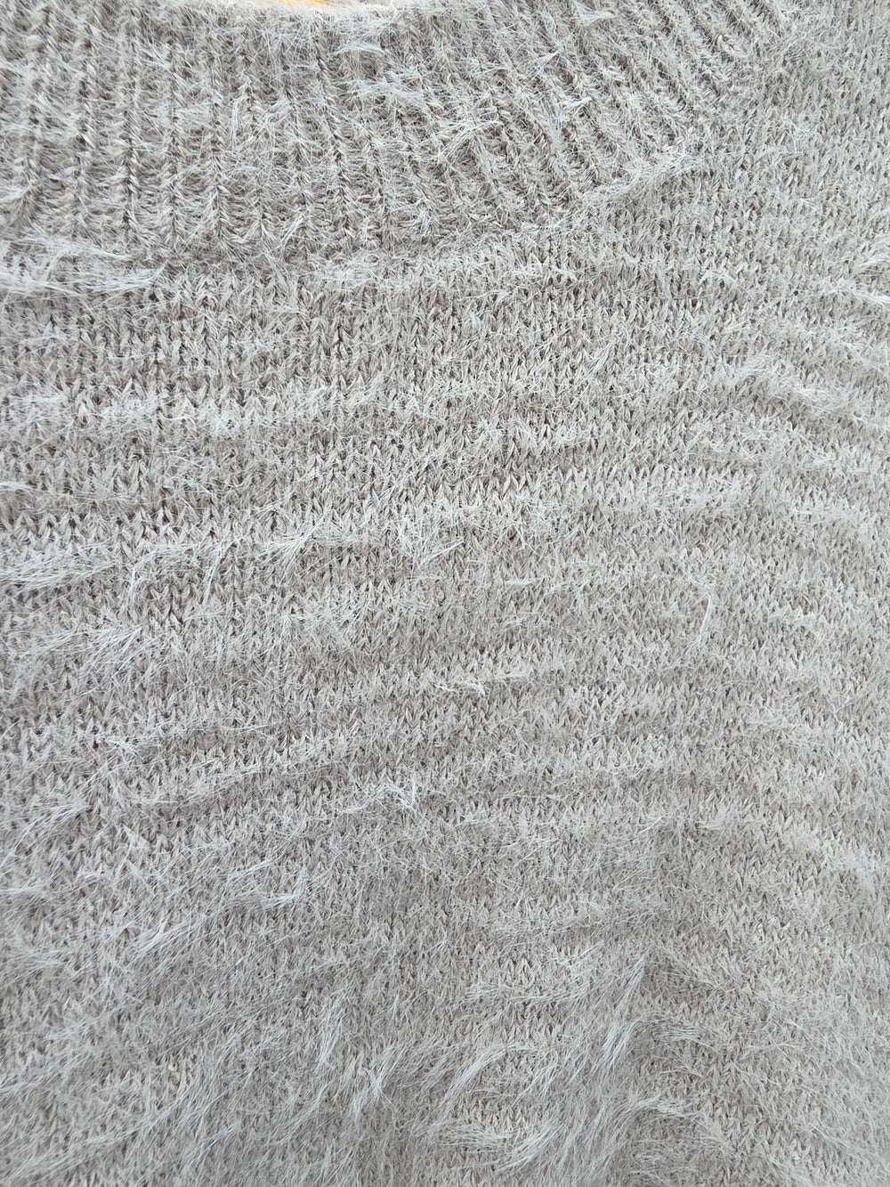 Pull pilou gris beige taille L