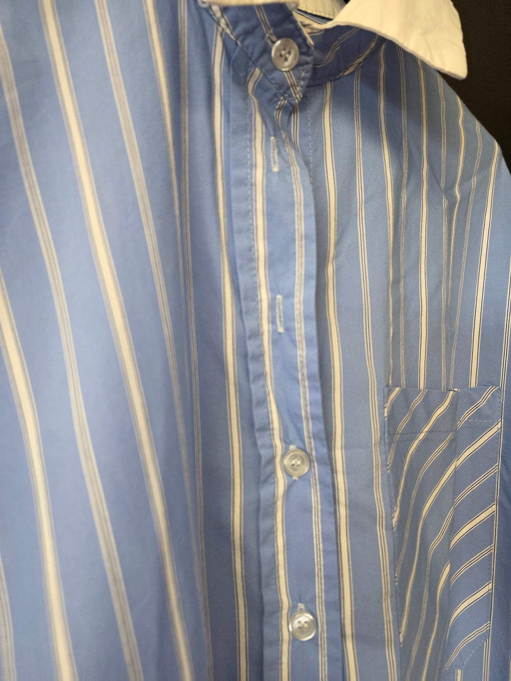 Chemise bleue lignée taille xl