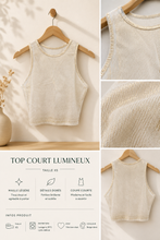 Charger l'image dans la galerie, Crop top beige dore taille xs
