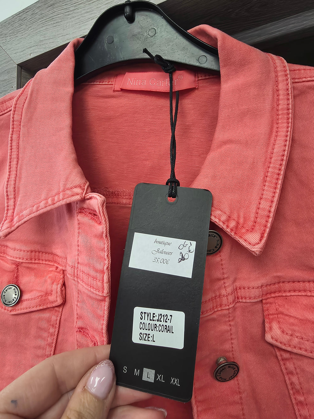 Veste saumon neuve taille L