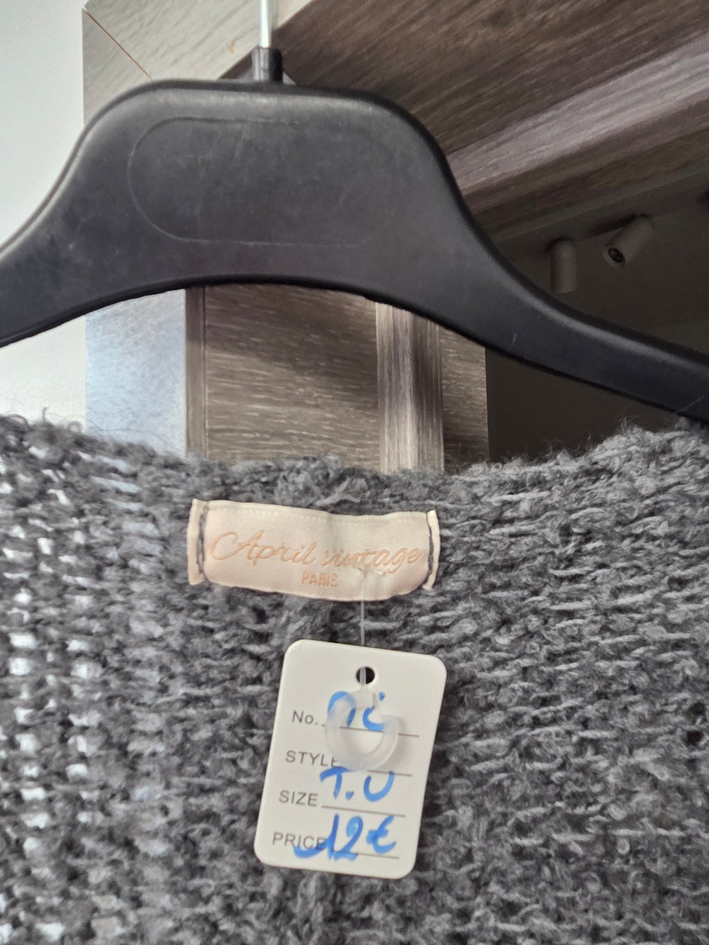 Pull gris taille unique