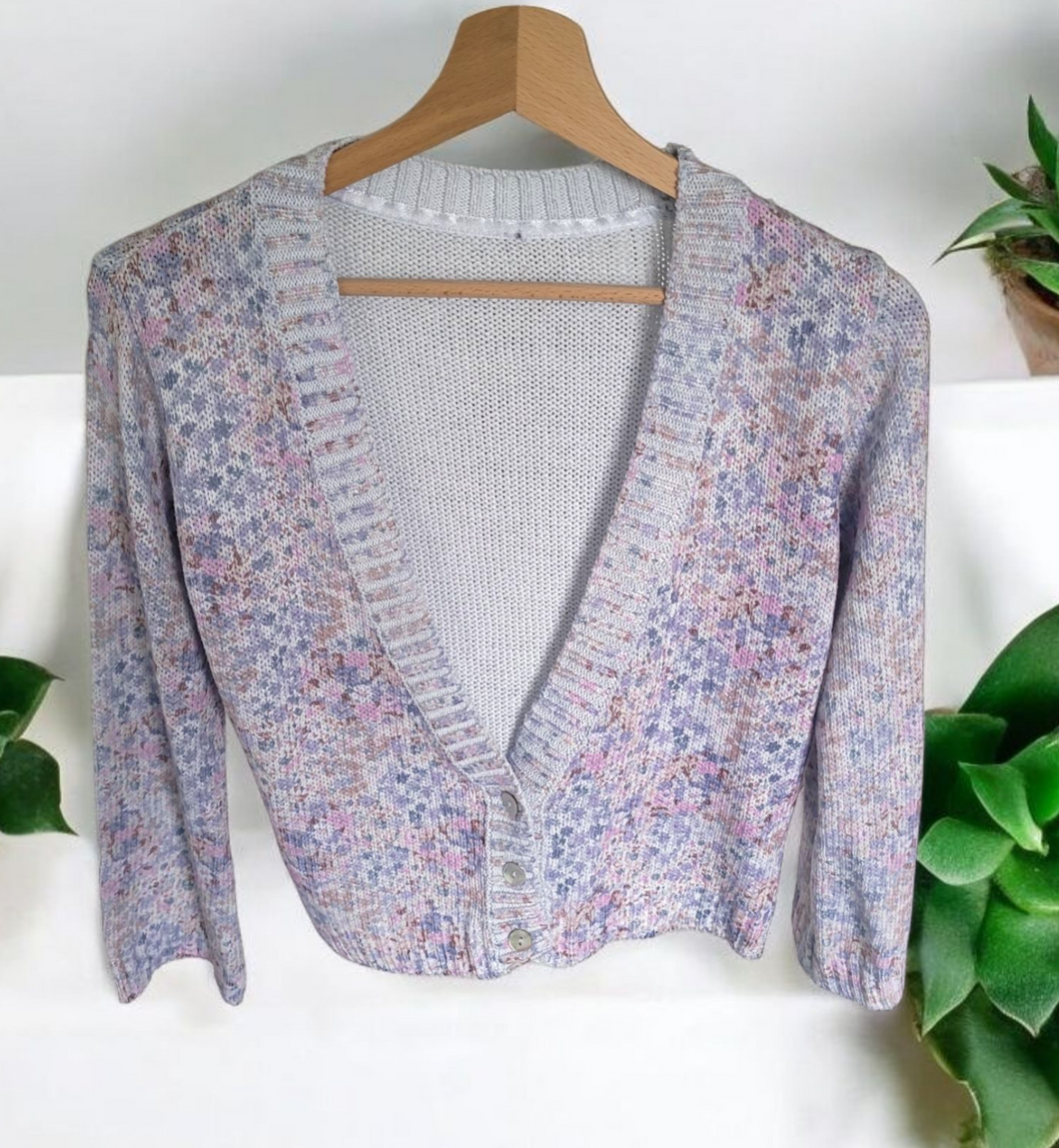 Gilet court bleu taille m
