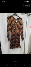 Charger l'image dans la galerie, Robe fluide brun et orange taille s
