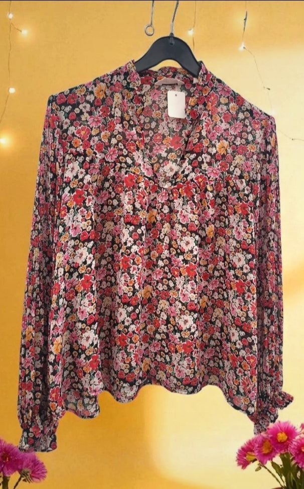 Blouse fleurie nafnaf taille xl