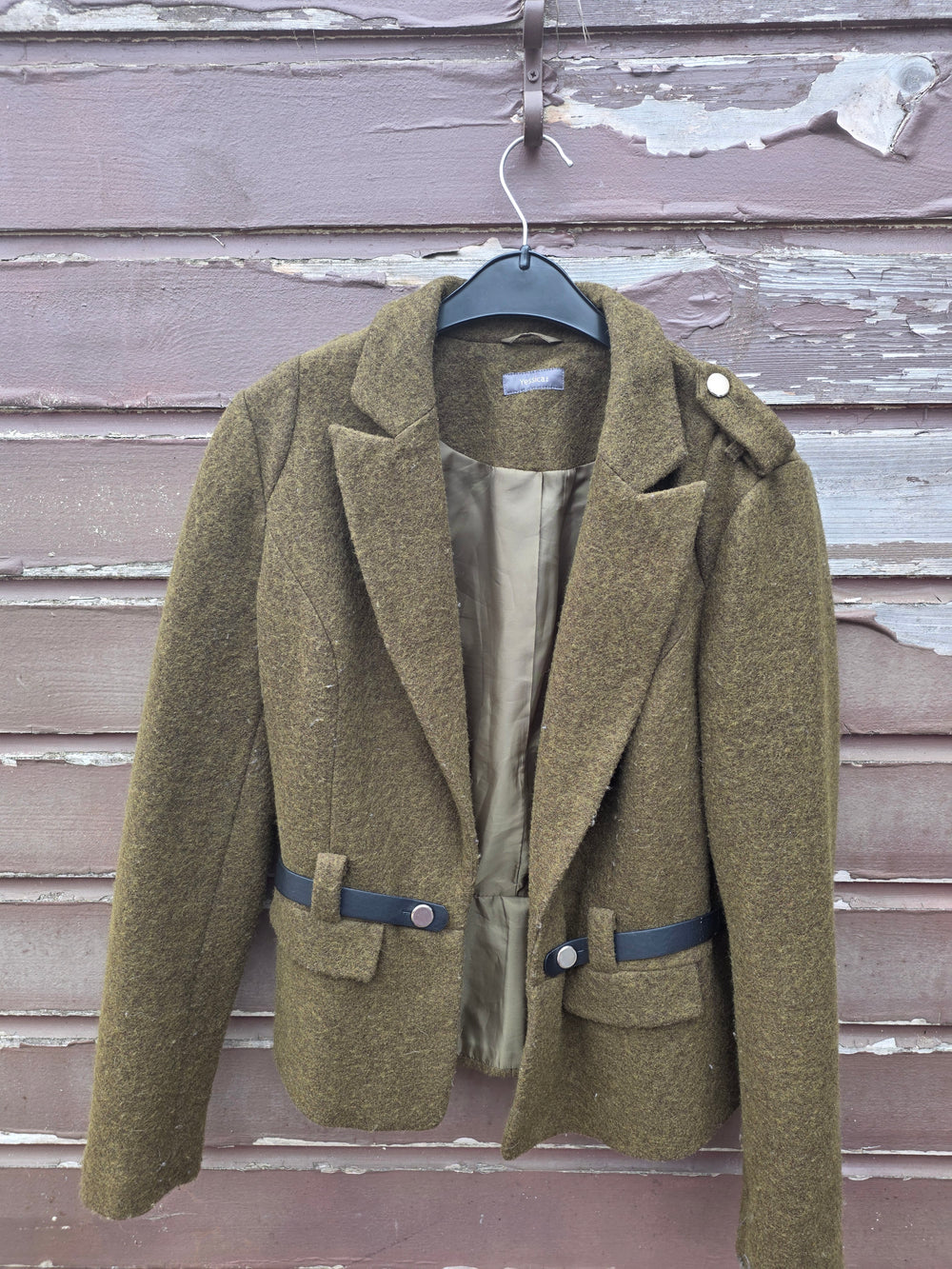 Veste kaki cintrée