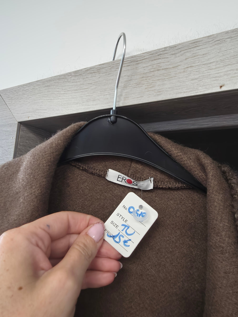 Veste pilou brune taille unique