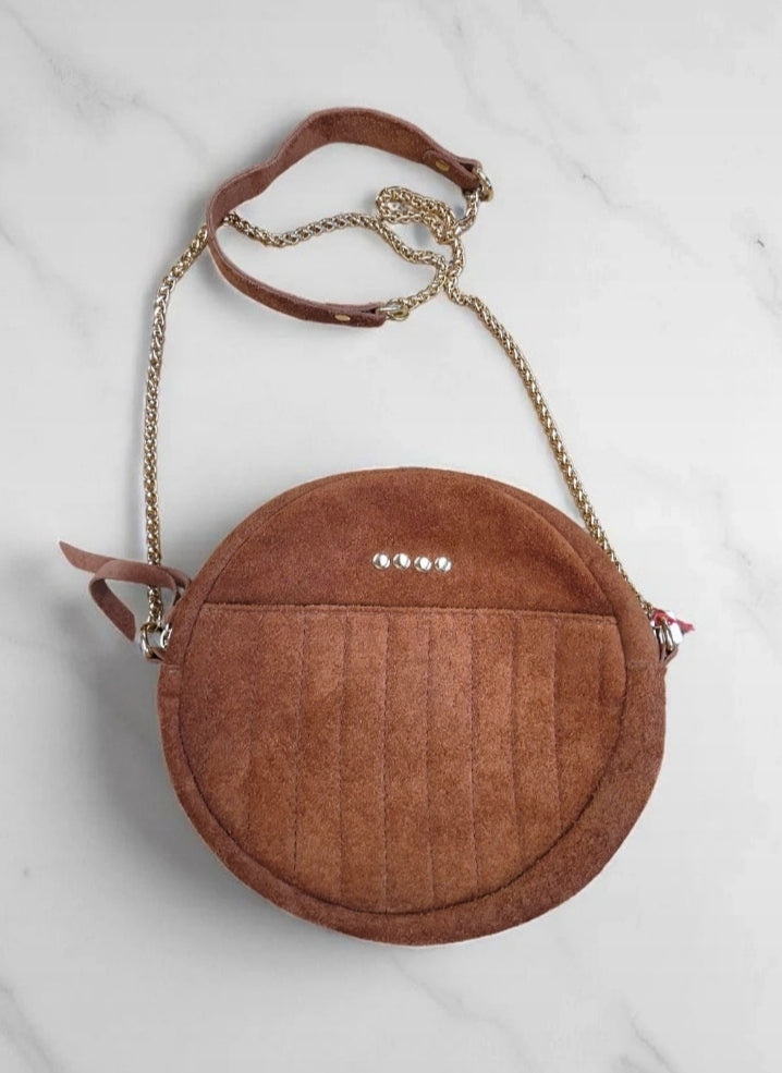 Sac en cuir brun