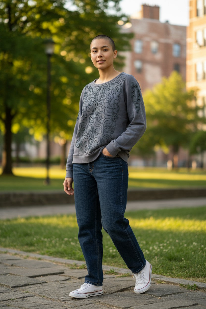 Pull bleu taille L envira
