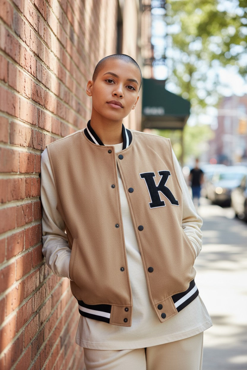 Veste lycéen taille L brune kzell